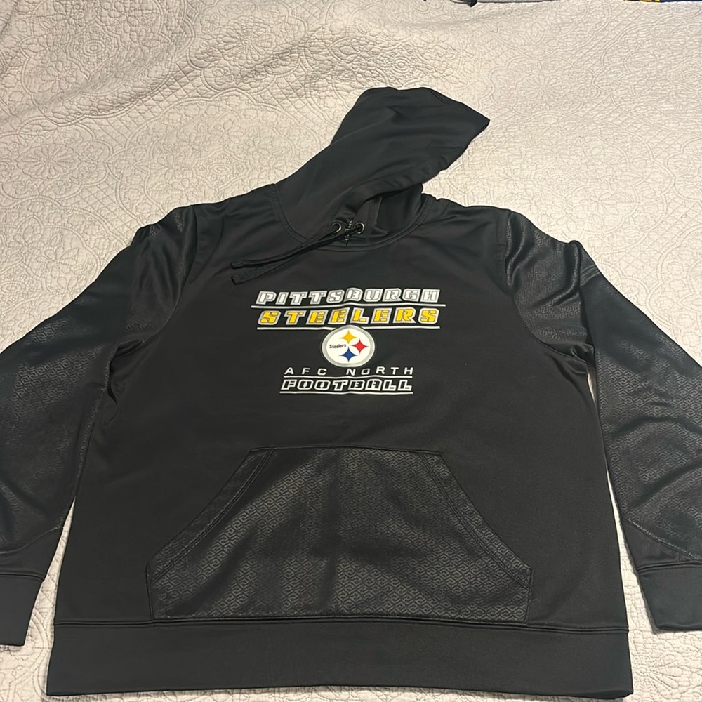 Men’s Large Black Pittsburgh Steelers Hoodie
